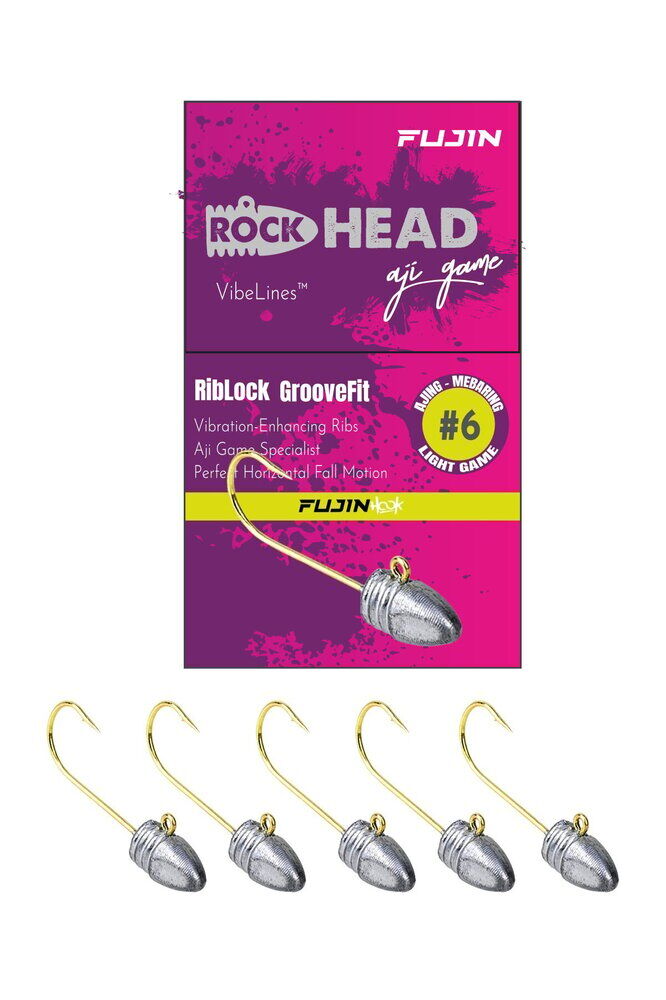 Fujin Rock-Head Aji Game Jighead #6 İğne 2.5 Gr