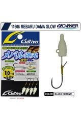 Owner Cultiva 11606 Mebaru Dama Glow Lrf Jighead