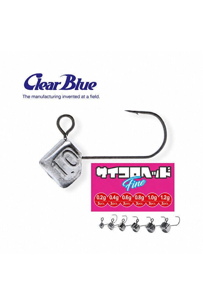 Clear Blue Saikoro Head Fine Mikro JigHead 0.2 Gr
