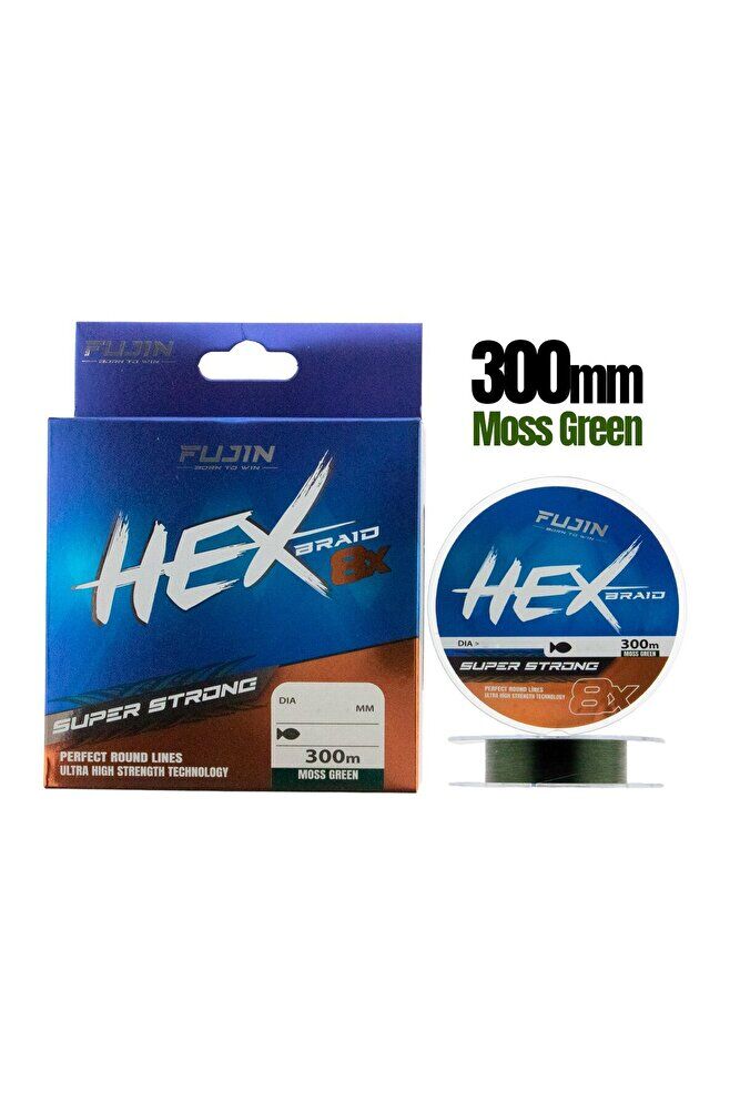 Hex Braid 8x 300mt Moss Green PE İp Misina