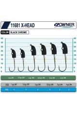 Owner Cultiva JH-86 11681 X-Head Lrf Jighead