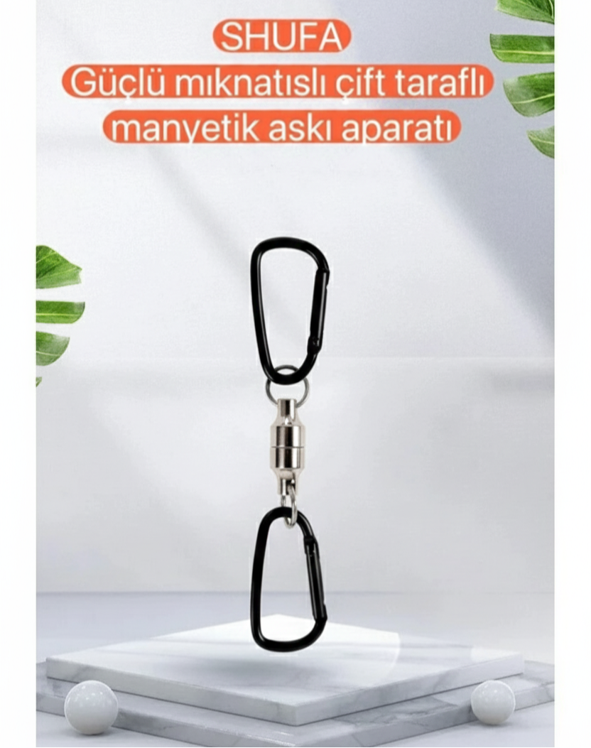 Shufa Güçlü Mıknatıslı Çift Taraflı Manyetik Askı Aparatı 2 ADET