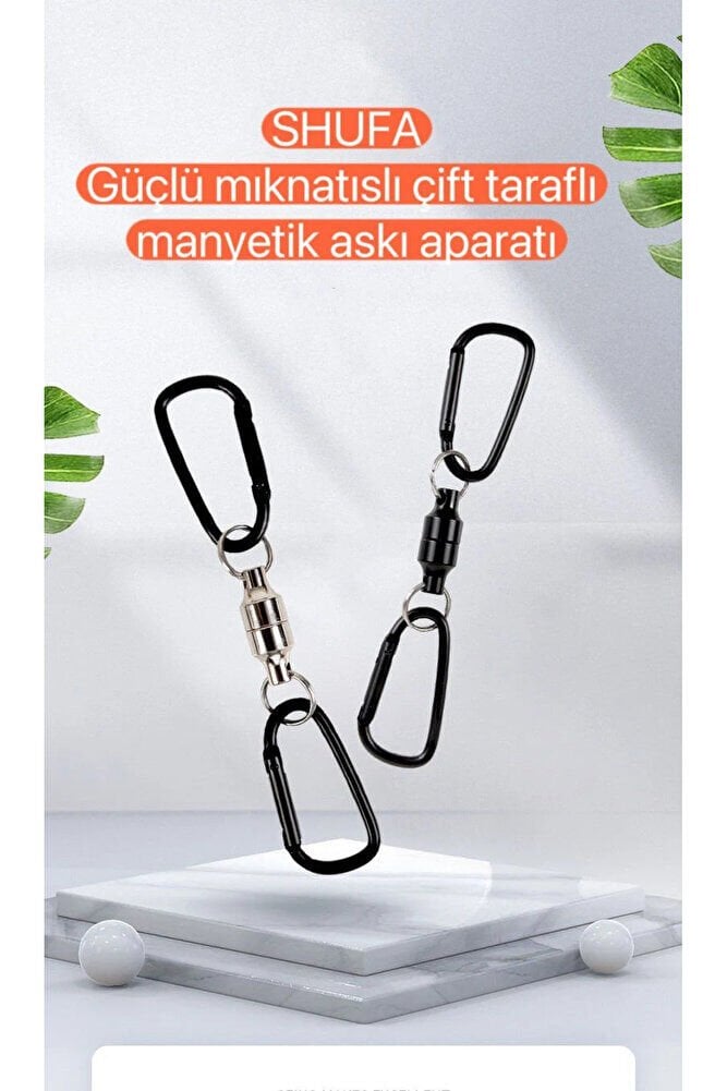 Güçlü Mıknatıslı Çift Taraflı Manyetik Askı Aparatı 2 ADET