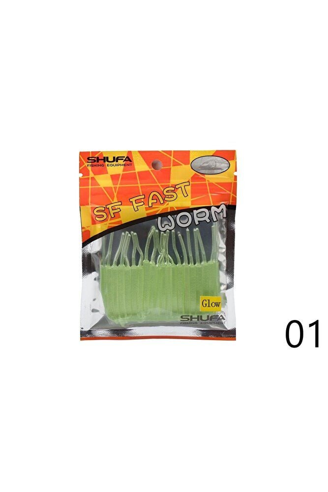 Shufa Fast Worm 5.2cm Lrf Silikon Yem Glow - Tek Ebat