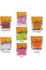 Shufa Fast Worm 5.2cm Lrf Silikon Yem Pinkyeel UV Glow - Tek Ebat