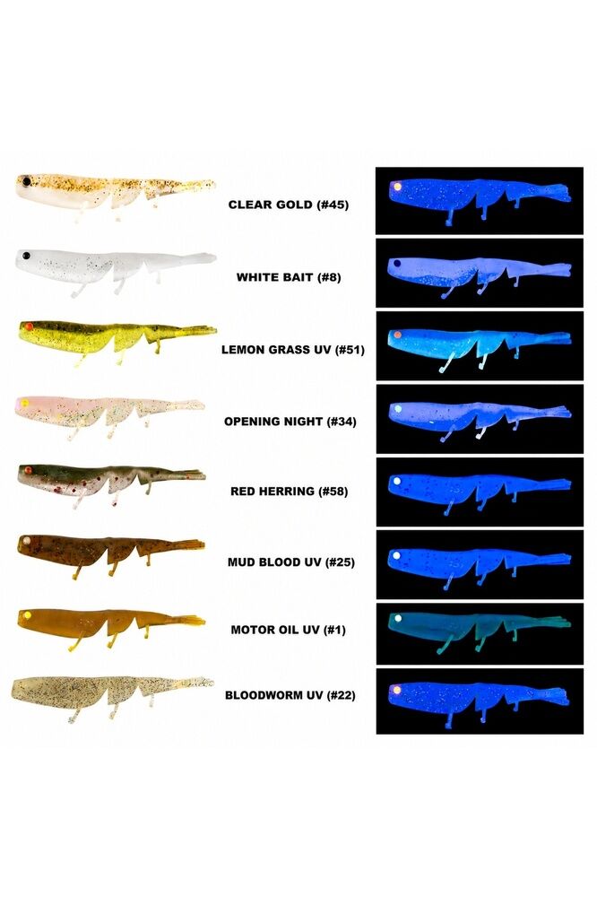 DAIWA BAIT JUNKIE 6CM PRAWN (8 ADET) BLOODWORM UV #22