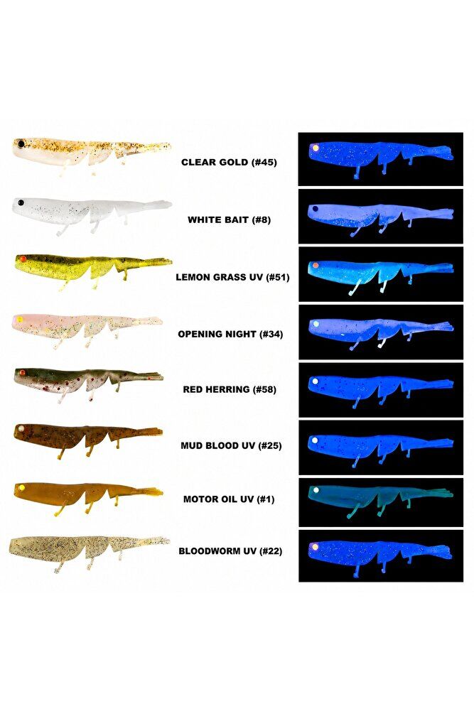 DAIWA BAIT JUNKIE 6CM PRAWN (8 ADET) RED HERRING #58