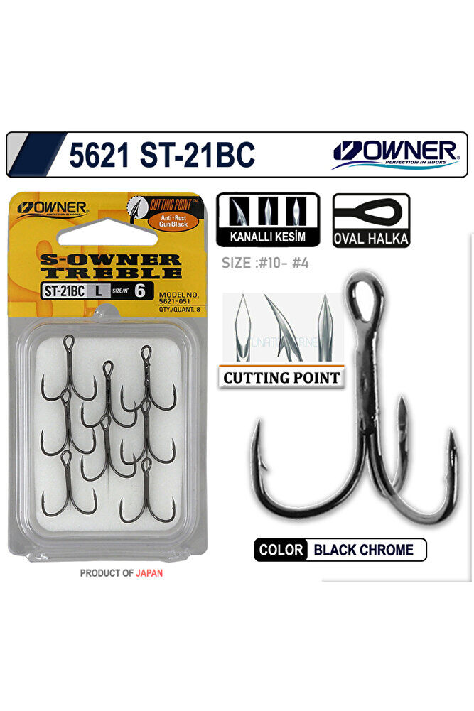 Owner 5621 St-21 Black Chrome Çarpma İğne