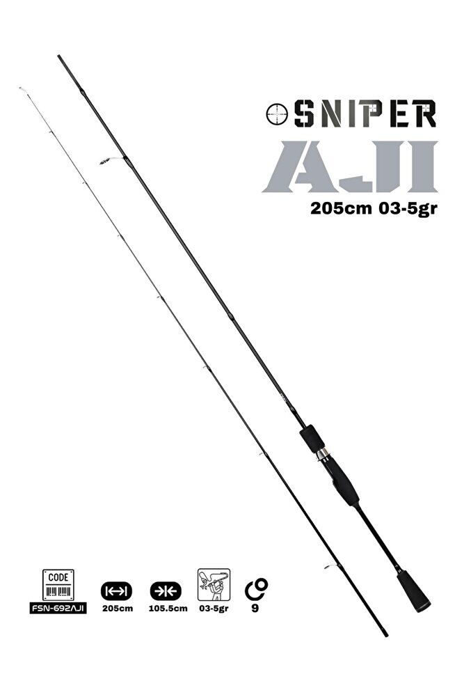 Fujin Sniper 205cm 03-5gr Aji LRF Kamışı