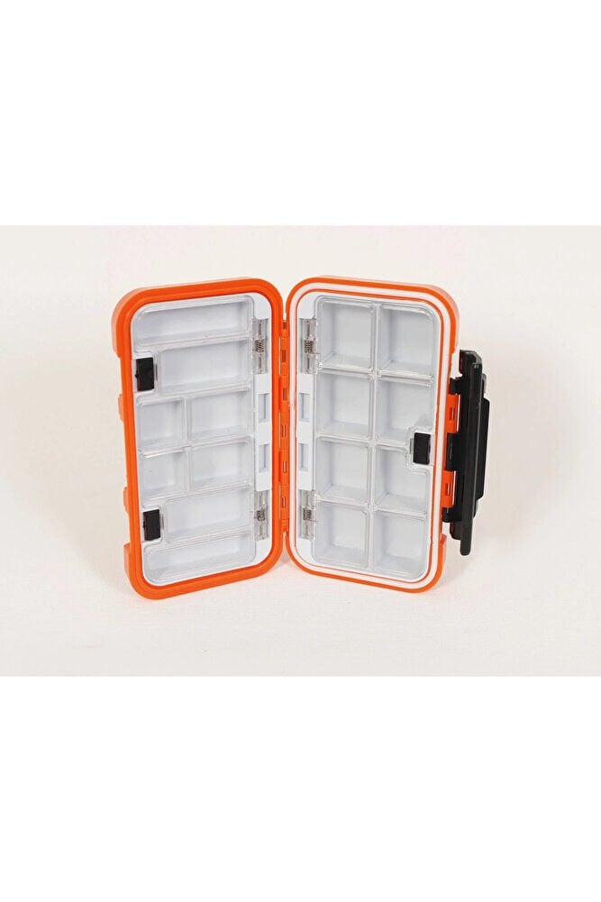 Su Geçirmez 16 Gözlü LRF Kutusu - Turuncu: Balıkçılıkta Düzen ve Koruma