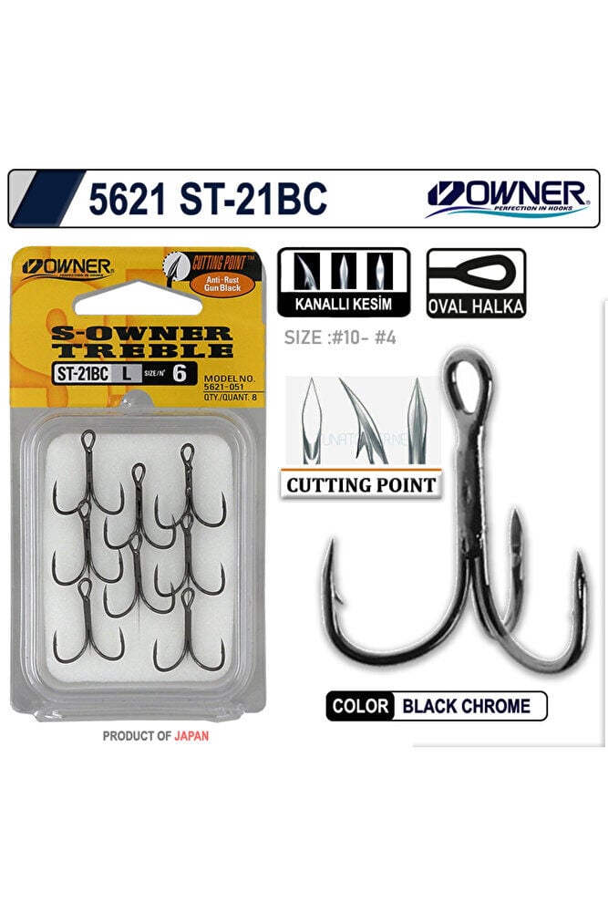Owner 5621 St-21 Black Chrome Çarpma İğne 6