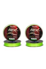 Fujin Hex Braid 8x 50mt Fluo Green PE İP Shock Leader 0,20 mm