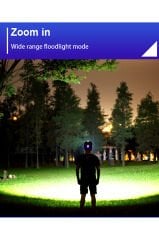 Led Şarjlı Kafa Feneri (BEYAZ VE MOR SENSÖRLÜ)