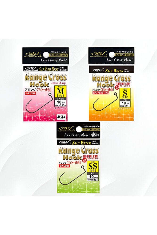 ODZ Range Cross Hook Jighead İğnesi Çok Renkli - SS