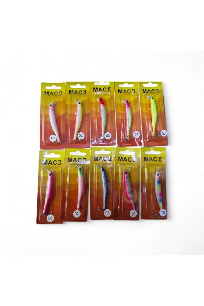 Pırasa Maket Balık 8 Cm Çok Renkli - 04
