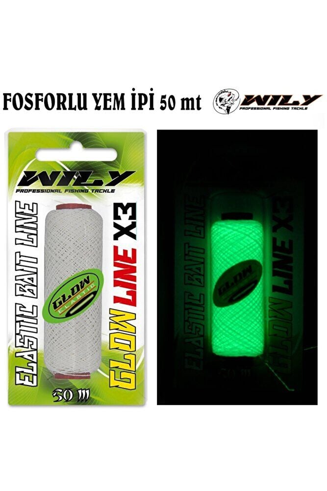 Wily Fosforlu (Glow) Yem İpi 50 mt