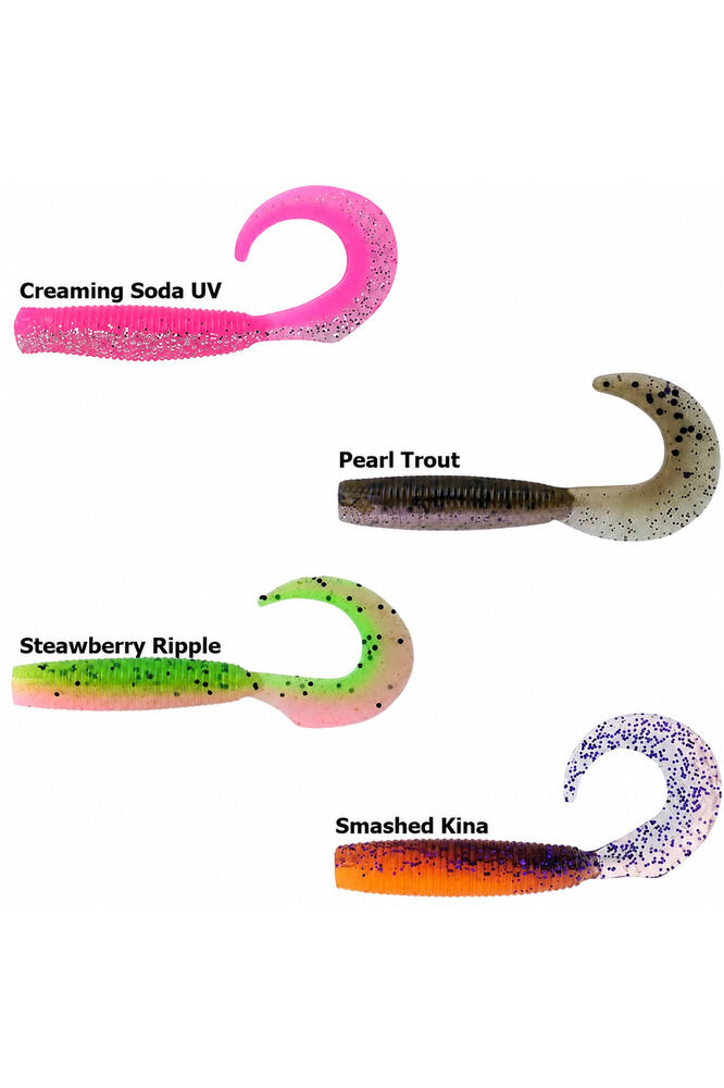 BAIT JUNKIE 10CM GRUB (5 ADET) White Wash Glow