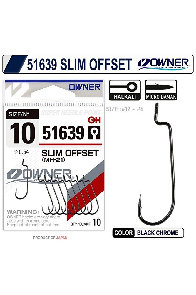 51639 Slim Offset İğne 10