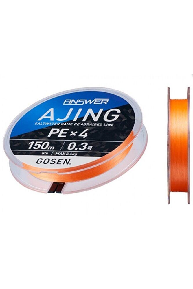 Answer Ajing PE 0.4 4 Örgü LRF İpi 150Mt Coctail Orange 4.5 KG