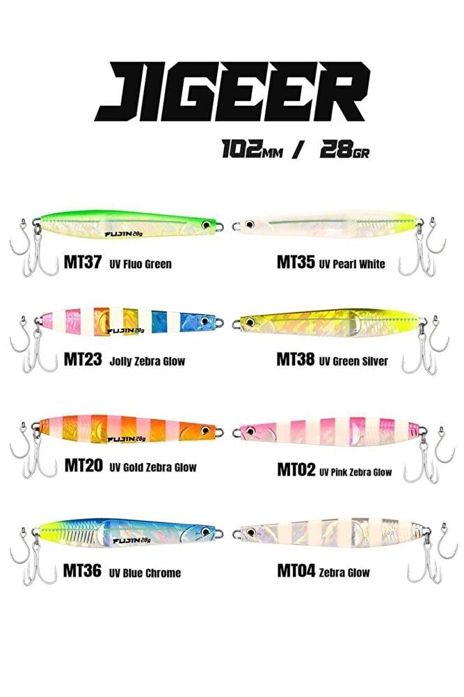 Fujin Jigeer 28gr 102mm Kaşık Yem MT35 - Tek Ebat