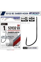 53132 Saber Hook Black Chrome Iğne 1/0
