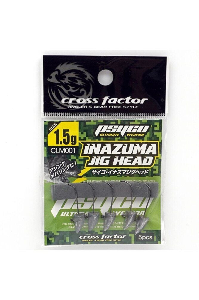 Cross Factor Psyco Inazuma Jig Heads 1.5gr