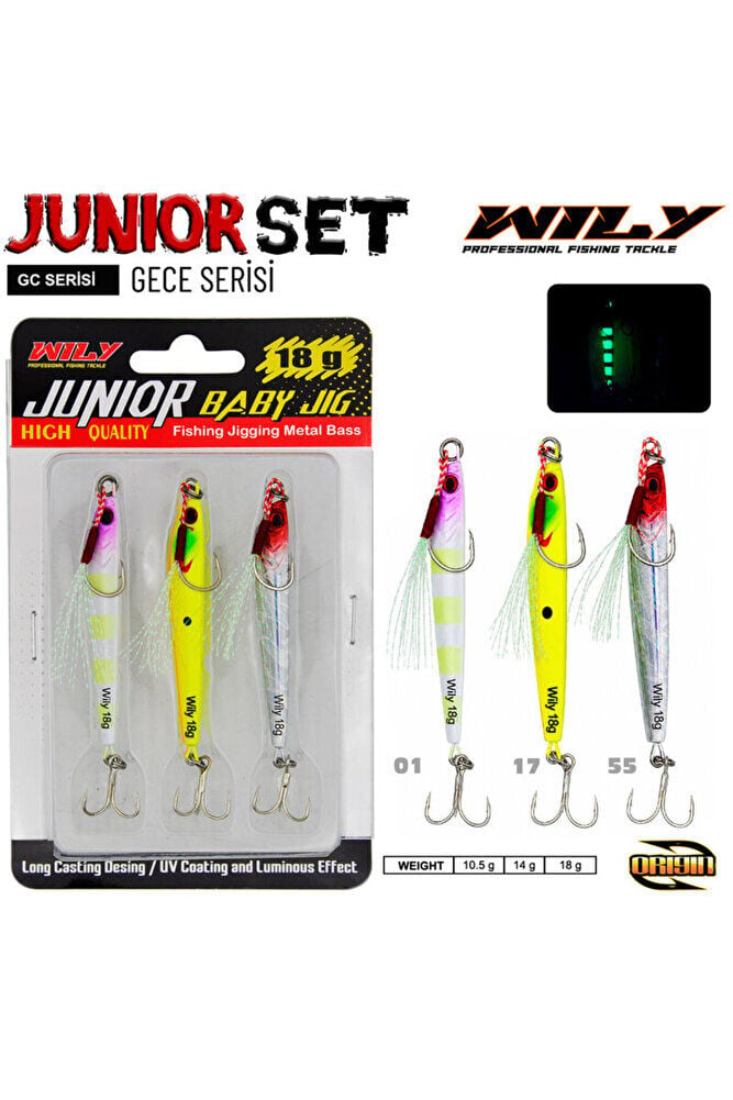 Junior Jig Zebra Serisi 3lü set 18 Gr