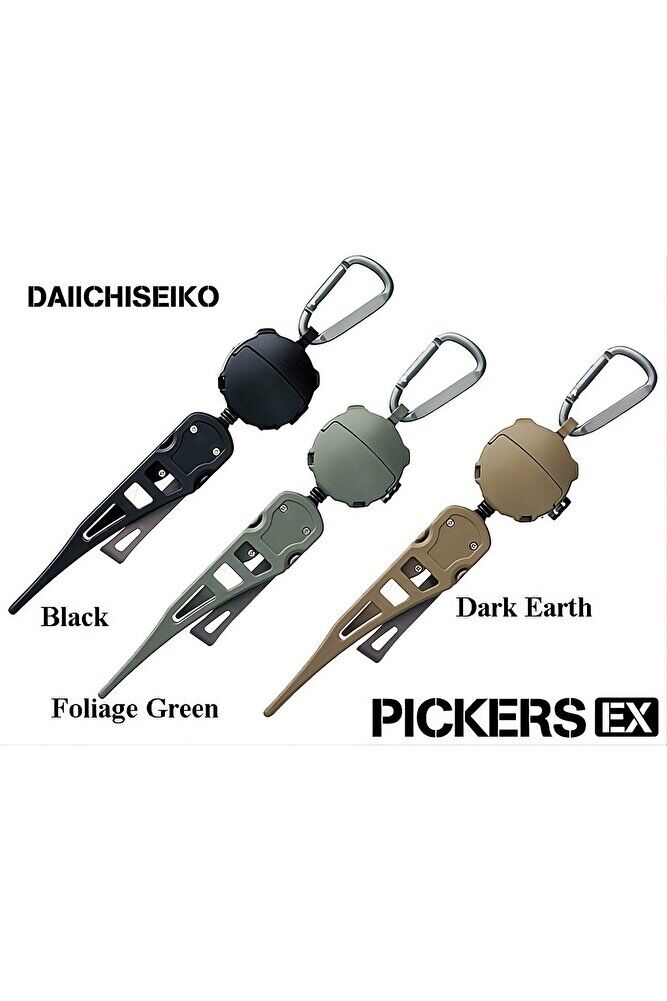 DaiichiSeiko Pickers EX Çok Fonksiyonlu Düğüm Aparatı ve Micro Case Dark Earth