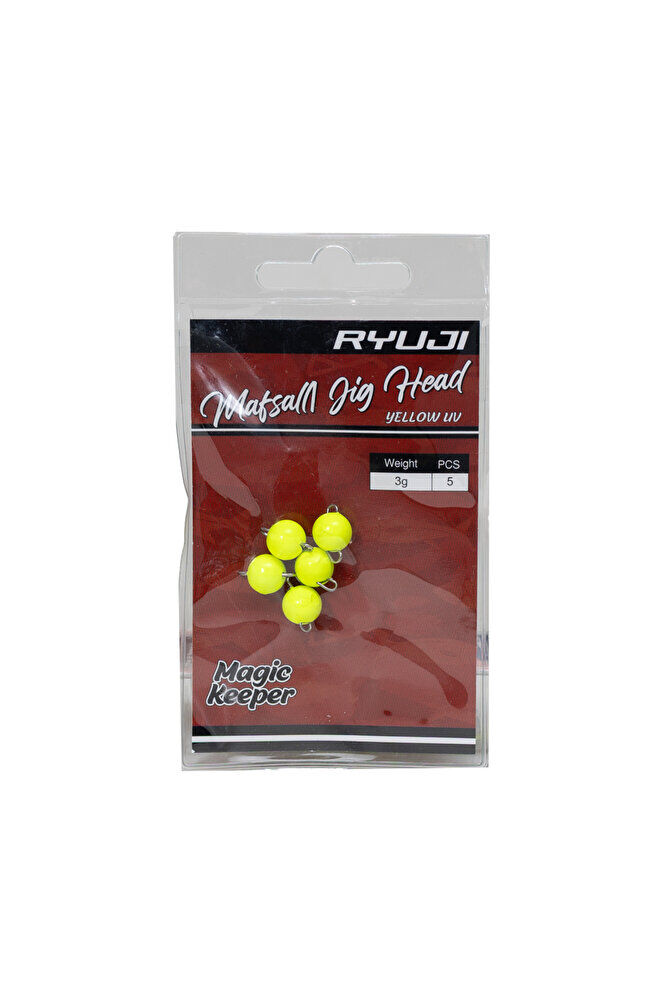 MAFSALLI JIGHEAD YELLOW UV (5 ADET) 1 gr