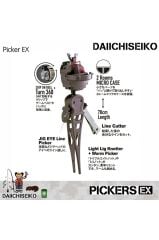 DaiichiSeiko Pickers EX Çok Fonksiyonlu Düğüm Aparatı ve Micro Case Foliage Green