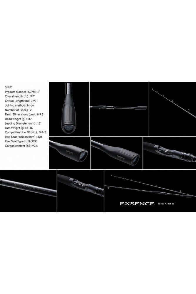 SHIMANO 25 EXSENCE GENOS S97MH/F 2.92CM 8-45