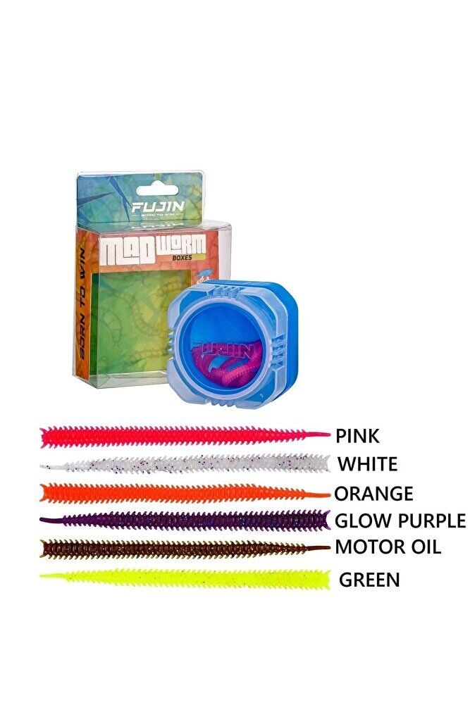 Fujin Mad Worm 9cm LRF Silikonu Orange - Tek Ebat