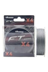 Okuma Ft-x4 Braided Line Grey Örgü Ip Olta Misinası 150mt 0,165 Mm