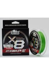 Fubelo Braid Line 8x 150m Green Örgü Misina 0.16mm - 9.5kg