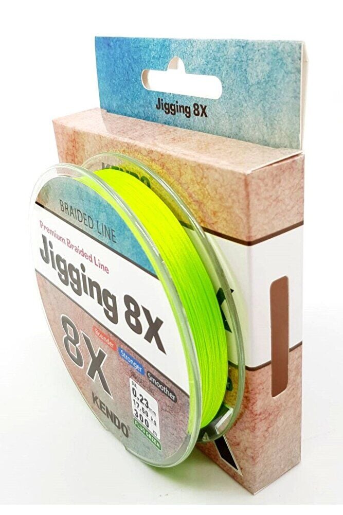 Kendo Jigging 8x Flash 300 Mt Örgü Ip (FLUO GREEN) 0,16mm