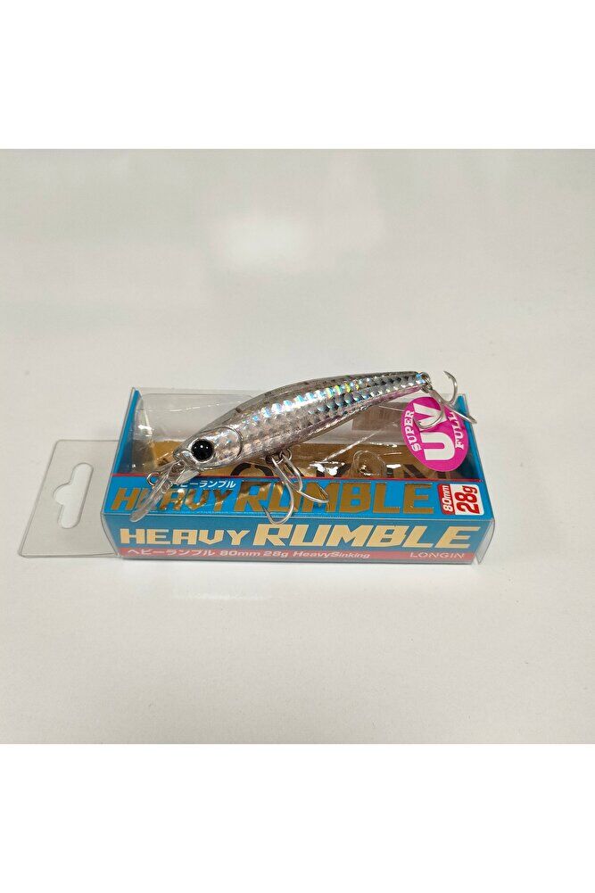LONGİN Heavy RUMBLE 80 mm 28 g maket balık RENK:#S122LN SÜPER UV