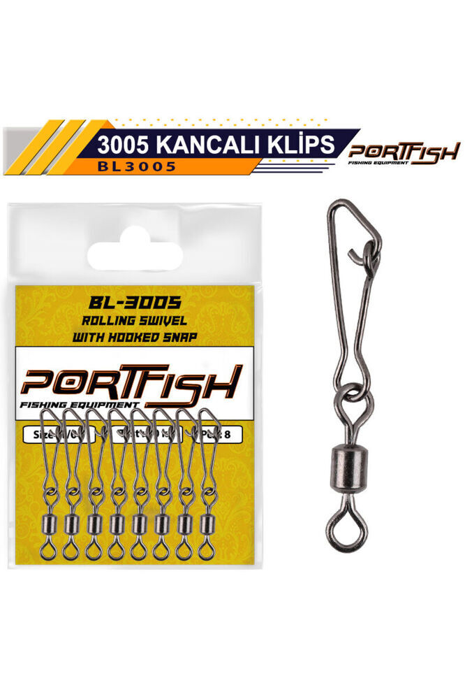 Portfish BL-3005 Kancalı Klips 1
