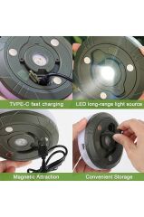 Shufa 4'ü 1 Arada Kamp Lambası | LED Işık, Fener, Gece Lambası ve Işık Zinciri (Ipx4 Su Geçirmez)