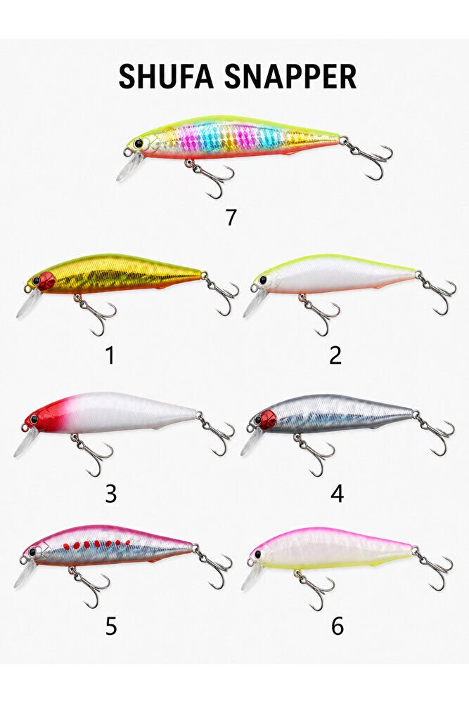 Shufa Snapper 11cm 14gr Maket Balık #4