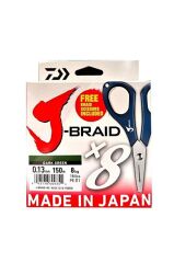 Daiwa JBraid 8B Koyu Yeşil 150m İp Misina (Makas Hediyeli)